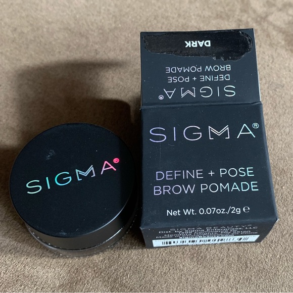NIB SIGMA BEAUTY DEFINE + POSE BROW POMADE DARK BROWN - Picture 8 of 13